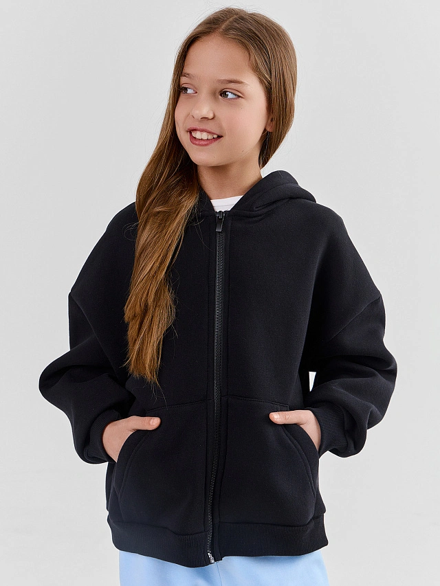 Толстовка для девочек черная
