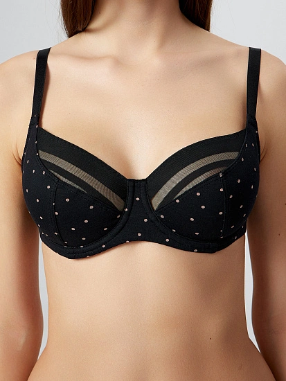 картинка Бюстгальтер макси женский черный от магазина стильной одежды Mark Formelle
