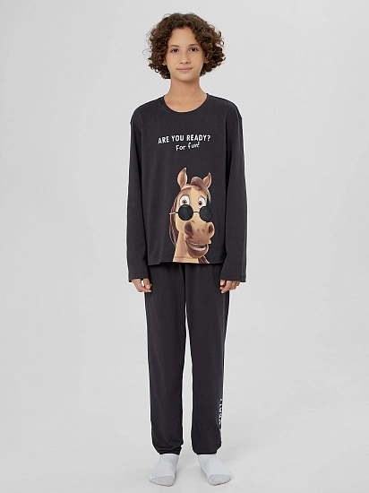 картинка Комплект для мальчиков серый от магазина одежды для мальчиков от бренда Mark Formelle