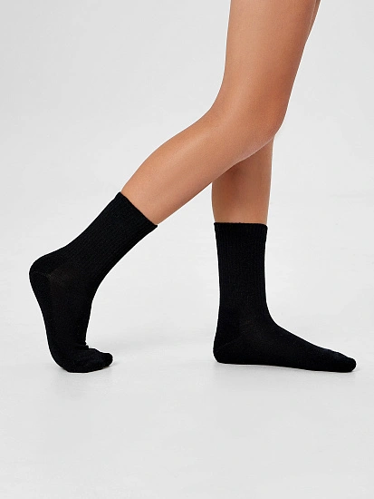 картинка Термоноски детские черные от известного бренда одежды для девочек Mark Formelle