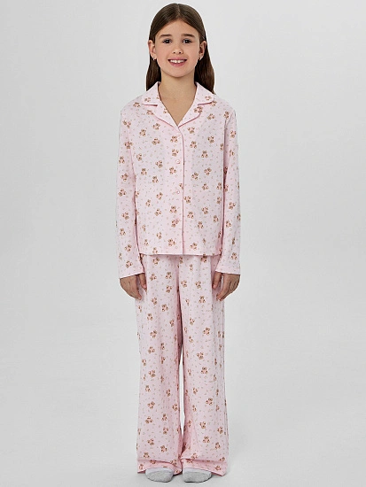 картинка КОМПЛЕКТ ДЛЯ ДЕВОЧЕК (РУБАШКА, БРЮКИ) от известного бренда одежды для девочек Mark Formelle