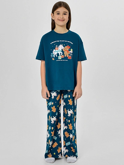 картинка КОМПЛЕКТ ДЛЯ ДЕВОЧЕК (ДЖЕМПЕР, БРЮКИ) от известного бренда одежды для девочек Mark Formelle