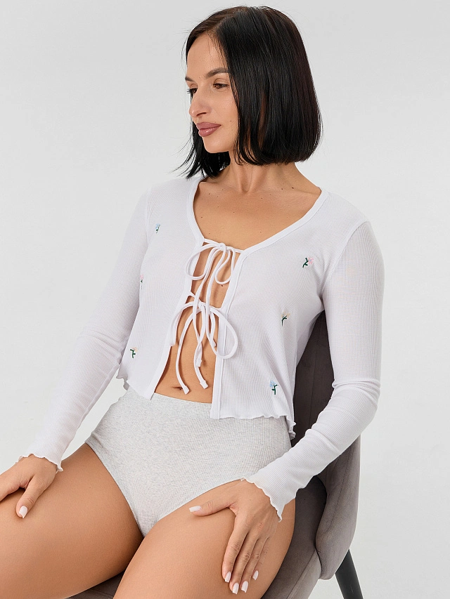 Трусы макси женские серые - 8