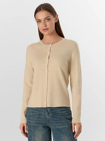 картинка Кардиган женский бежевый от магазина стильной одежды Mark Formelle