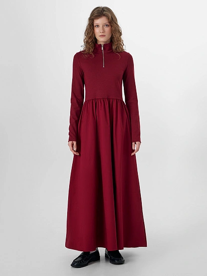 картинка Платье женское бордовое  от магазина стильной одежды Mark Formelle