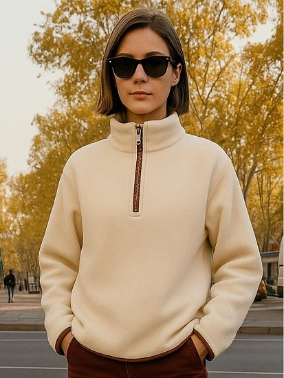 картинка Толстовка женская бежевая от магазина стильной одежды Mark Formelle