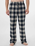 Брюки домашние мужские черные в клетку