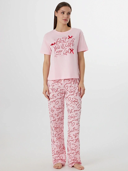 картинка Комплект домашний женский с узором от магазина стильной одежды Mark Formelle