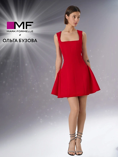 картинка Платье Mark Formelle x Ольга Бузова женское красное от магазина стильной одежды Mark Formelle