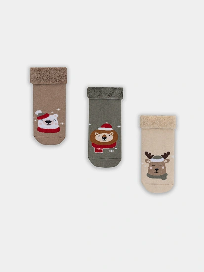 картинка НОСКИ ДЕТСКИЕ (3 пары) от известного бренда одежды для девочек Mark Formelle