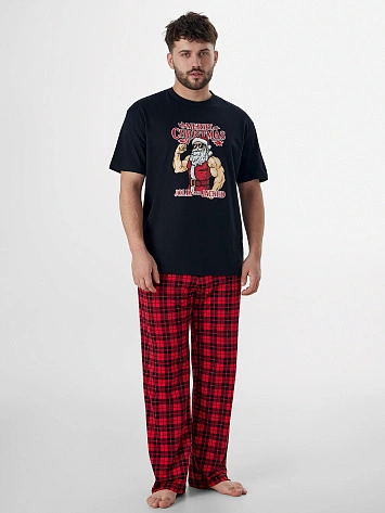 Комплект домашний мужской новогодний