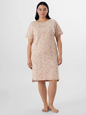 Сорочка ночная женская бежевая