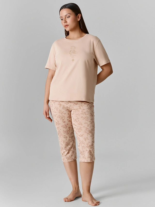 Комплект домашний женский бежевый