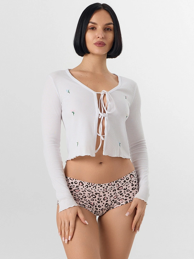 

Трусы женские, Леопард на розовом, 25-22-37661Ц-5