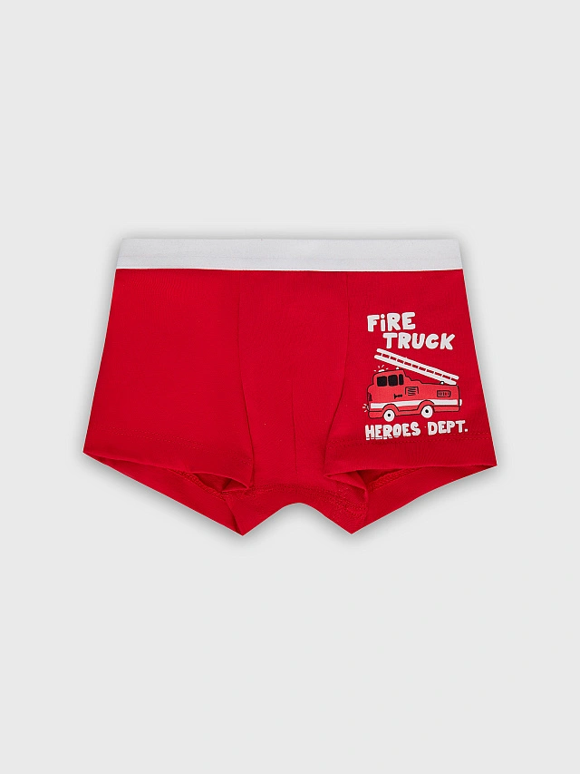 

Трусы для мальчиков, Красный +печать5, 25-35875П-0