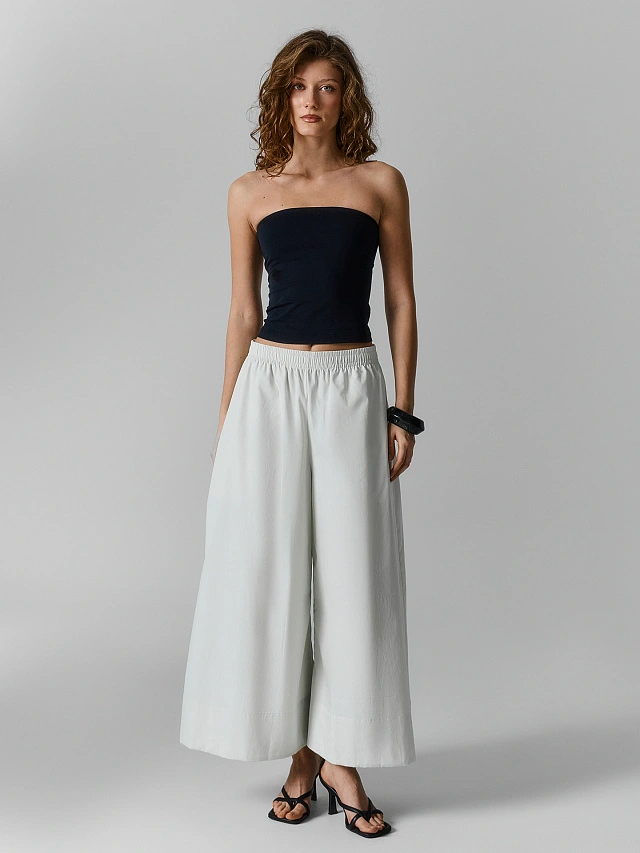 

Брюки кюлоты женские серые, Морозная мята, 25-40448Ц-9