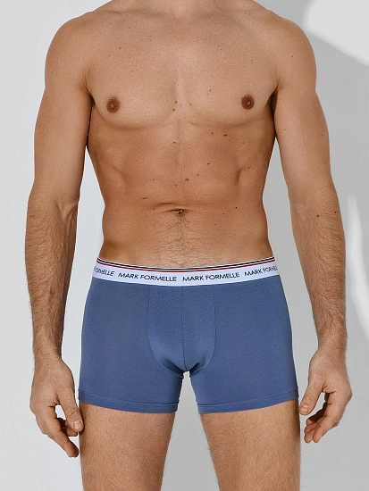 картинка Трусы боксеры мужские синие от магазина мужской одежды Mark Formelle