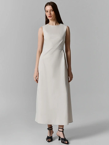 Сарафан полуприлегающий женский серый