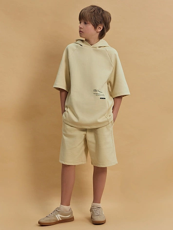 Комплект для мальчиков бежевый оверсайз
