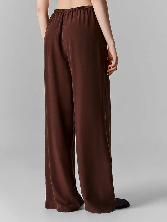 Брюки женские коричневые прямые - 4