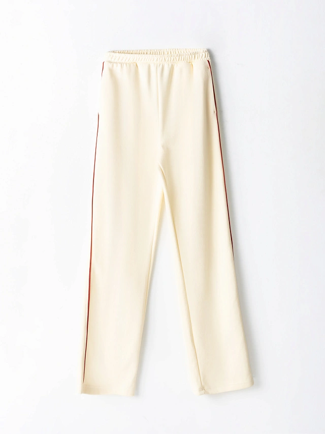 Брюки женские прямого кроя с эластичным поясом - 7