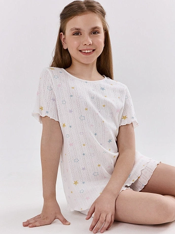 Комплект для девочек (футболка, шорты)