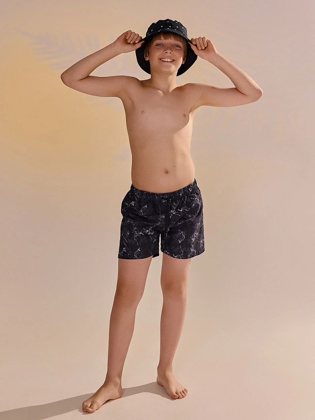 

Шорты плавательные для мальчиков, Черный мрамор, 25-41663П-10