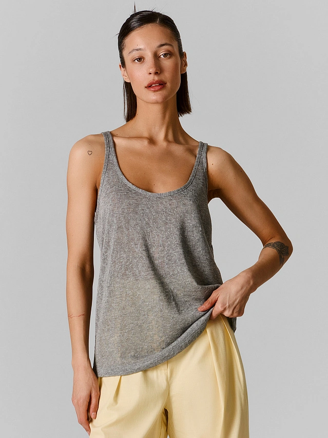 

Блуза женская, Серый меланж, 25-40925Ц-8