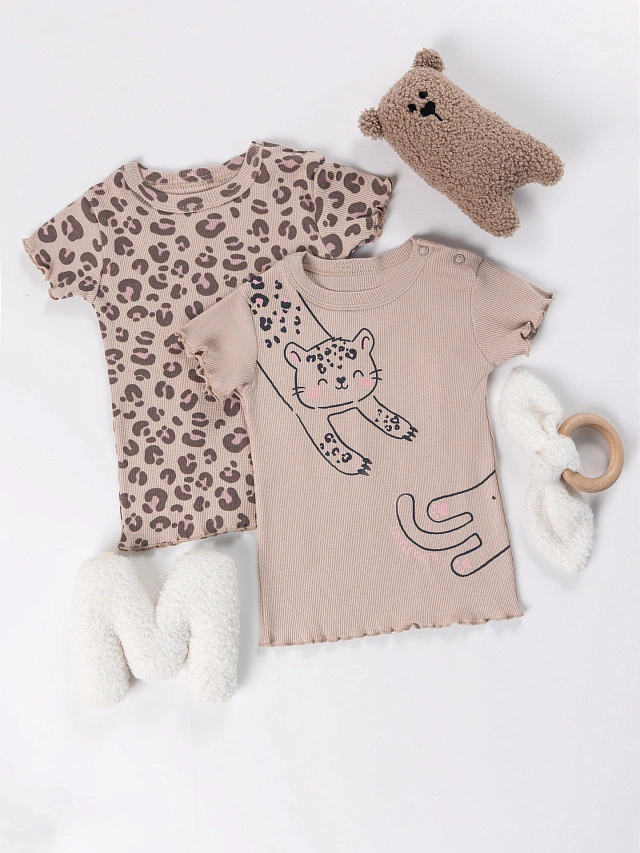 Джемпер детский бежевый в наборе, 2 шт