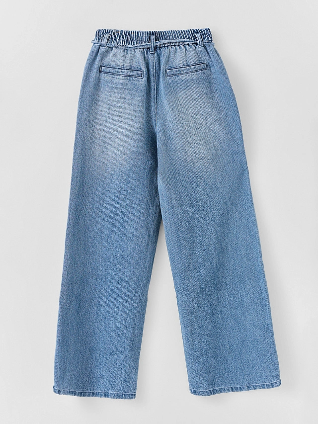 Джинсы женские wide leg синие - 7