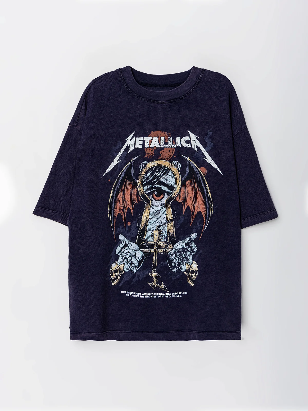 Футболка мужская синяя "Metallica"