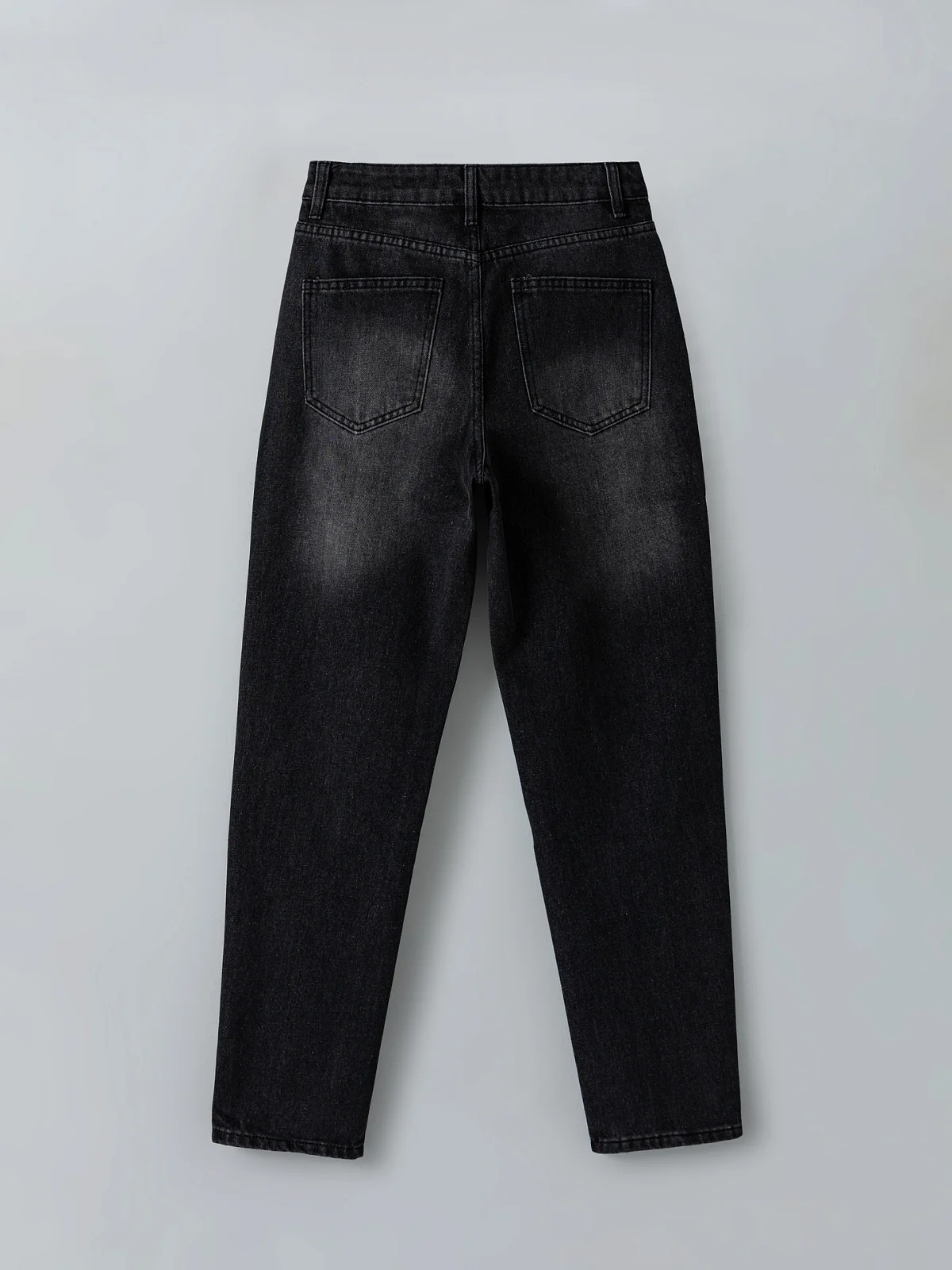 Джинсы Mom fit женские серые - 8
