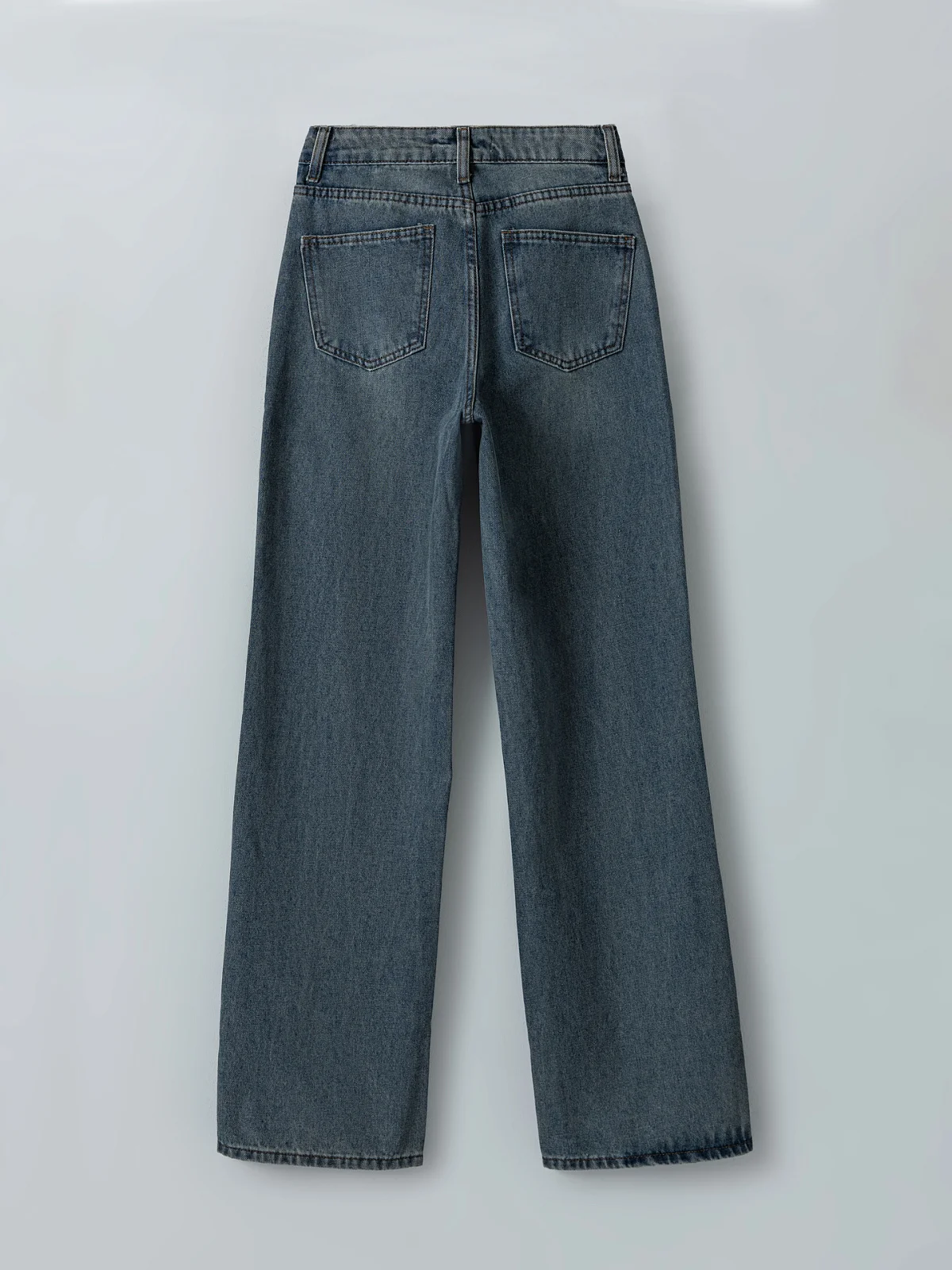 Джинсы Straight fit женские голубые - 8