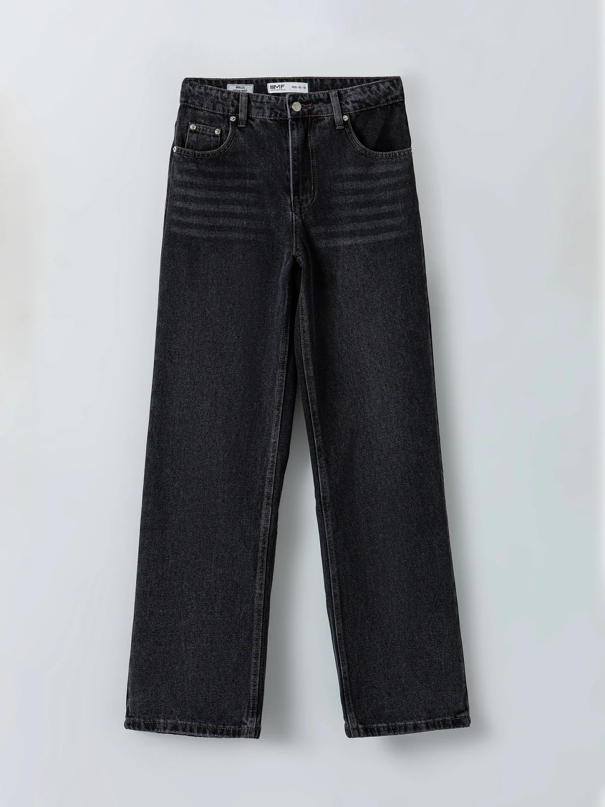 Джинсы Wide leg fit женские серые - 7
