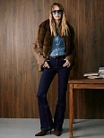 Джинсы Flare fit женские синие