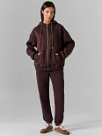 Брюки джоггеры женские коричневые теплые